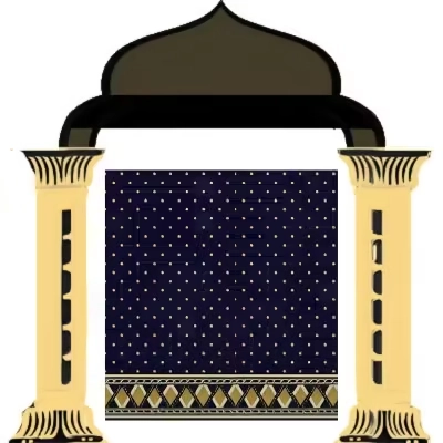 Affordable Shams OW Blue mosque carpet with simple design – Dubai