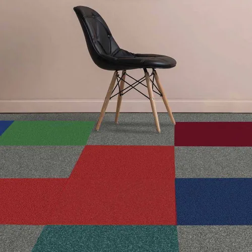 BLUE BIRD carpets bring soft serenity and a fresh color vibe to Dubai's office interiors.