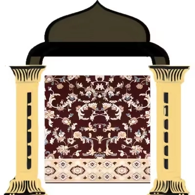 Buy Zam Zam Red mosque carpet online in Dubai