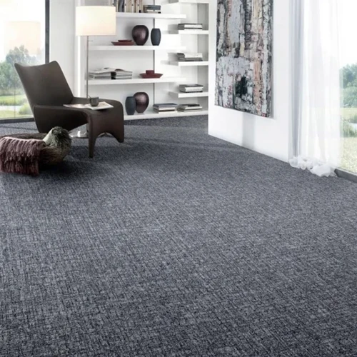 Continuous floor carpet installation offering soft, full-room coverage.