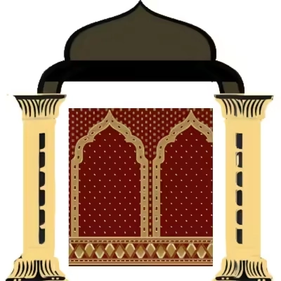 Elegant Mehrab-style red mosque carpet from Shams OW – Dubai