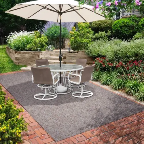 Heavy-duty patio carpet for year-round use