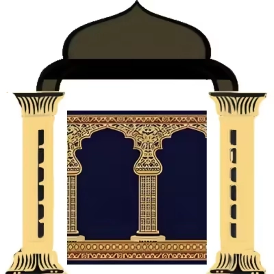 Luxurious blue mehrab-design prayer carpet from the Kashmir collection, combining Islamic design heritage with superior comfort and durability.