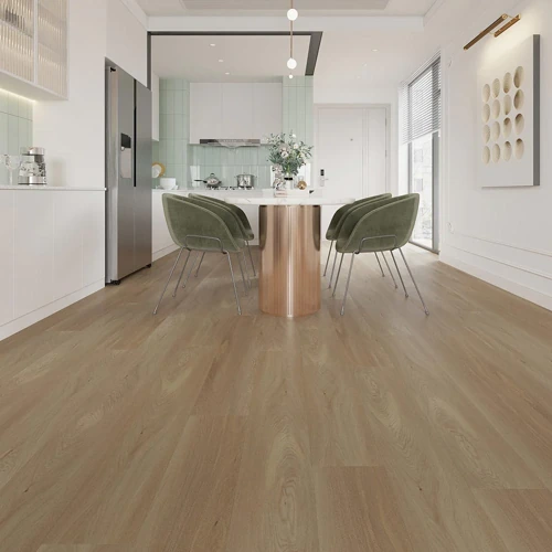 Moisture-resistant vinyl flooring in a Dubai bathroom with elegant stone finish-Midnight