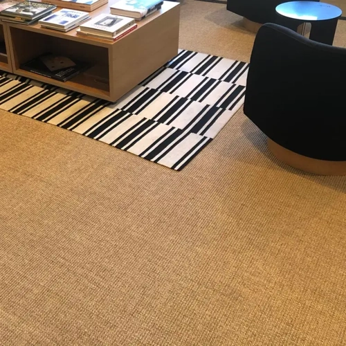 Oslo Sisal Carpet – Minimalist natural fiber flooring with clean texture, perfect for modern Dubai interiors and Scandinavian-inspired designs.