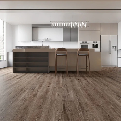 Pet-friendly vinyl flooring in a modern Dubai apartment-Pine