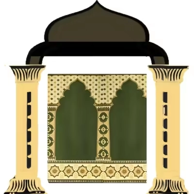 Premium quality Taj Mahal Green mosque carpet flooring in Dubai