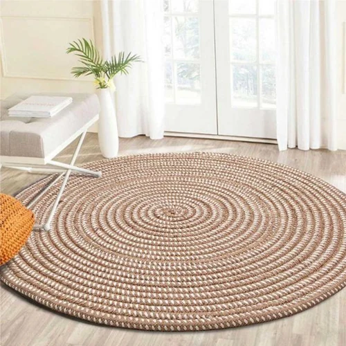Premium quality round carpet ideal for contemporary Dubai homes.