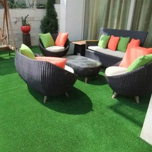 Premium turf carpet bringing nature indoors effortlessly.