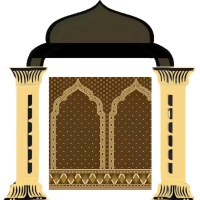 Shams OW Mehrab Brown mosque carpet roll installed in Dubai mosque