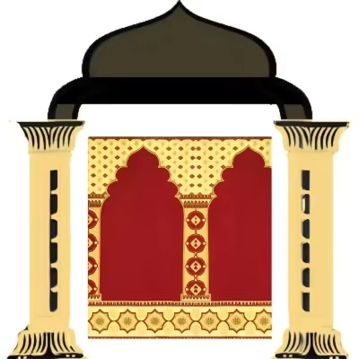 Soft and durable Taj Mahal Red prayer carpet in Dubai