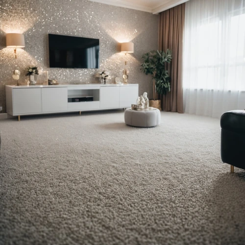 Wall-to-wall carpet flooring in a bedroom with seamless edge-to-edge finish