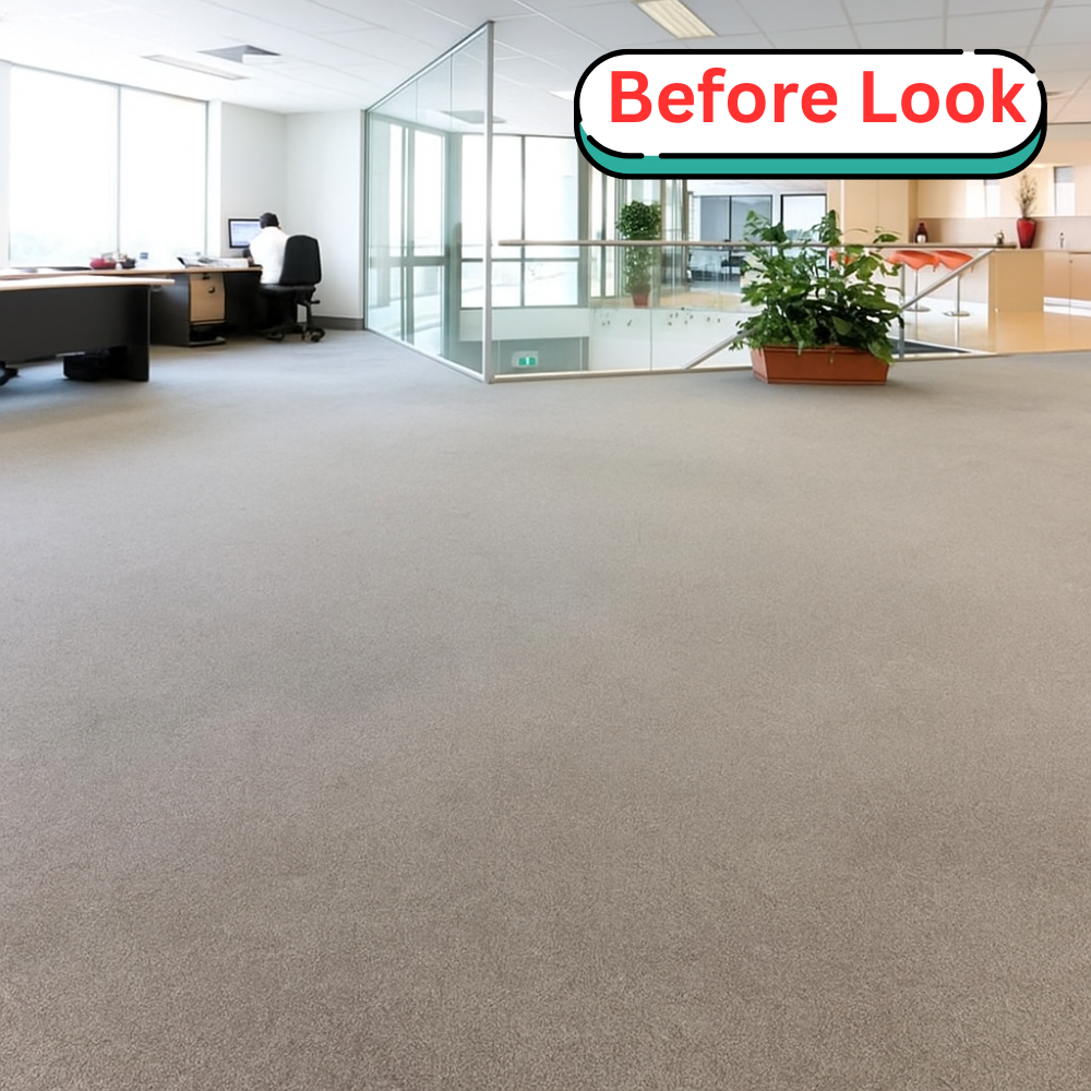 Before installation of office flooring in dubai