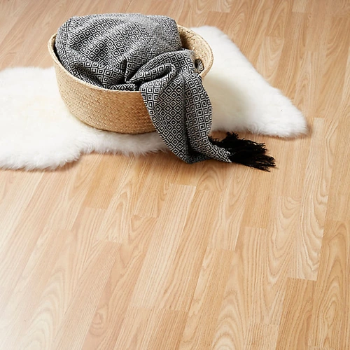 3-Strip Wood planks Oak effect Smooth Straight Laminate Flooring