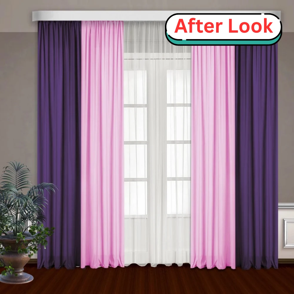 After installation of blackout curtains in dubai homes