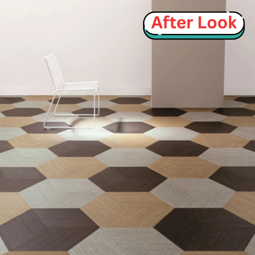 After installation of pvc flooring in dubai