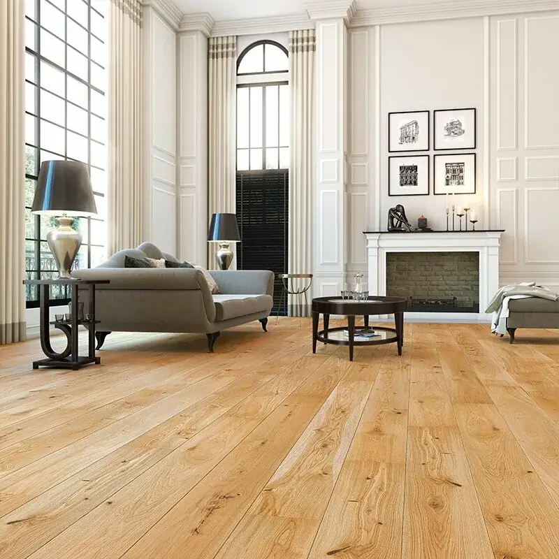 Classic wooden flooring in Dubai villa interior