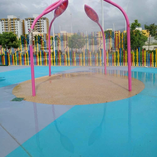 EPDM Poured-in-Place Safety Surface for Water Parks