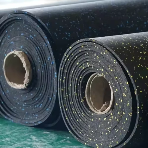 EPDM roll flooring in a Dubai gym offering seamless, shock-absorbent surface for workouts.