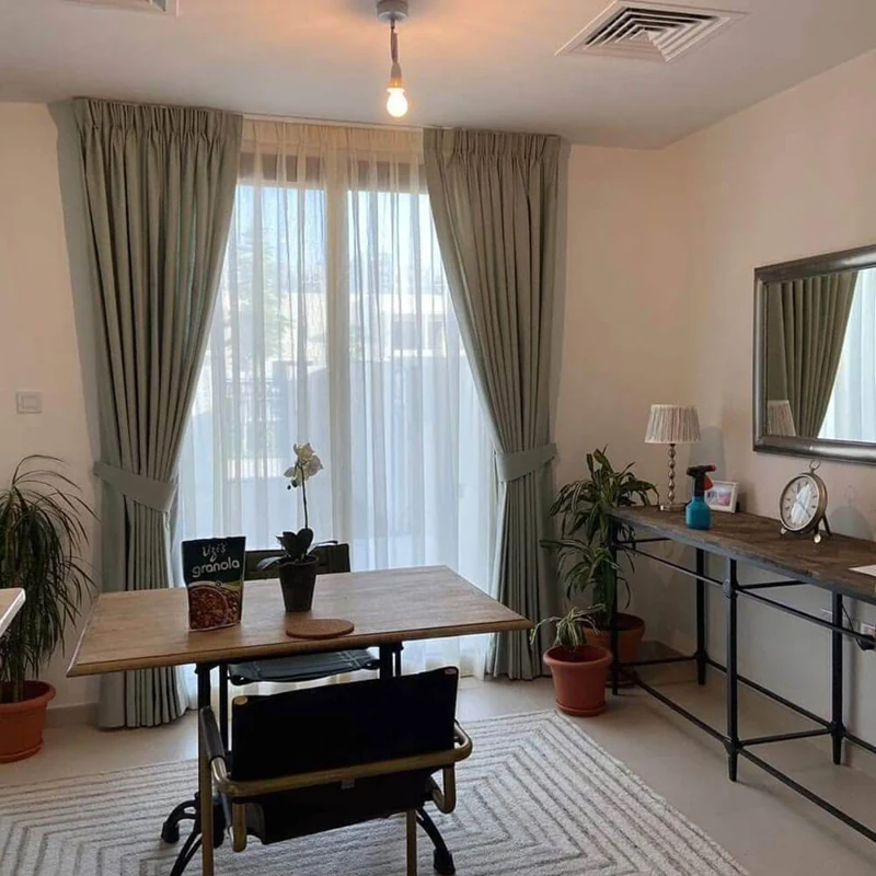 Eco-friendly cotton curtains perfect for Dubai homes