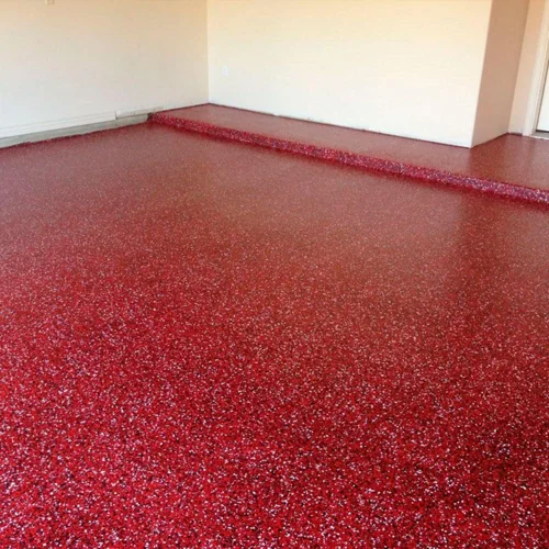 Eco-friendly epoxy floor system in a sustainable Dubai project.