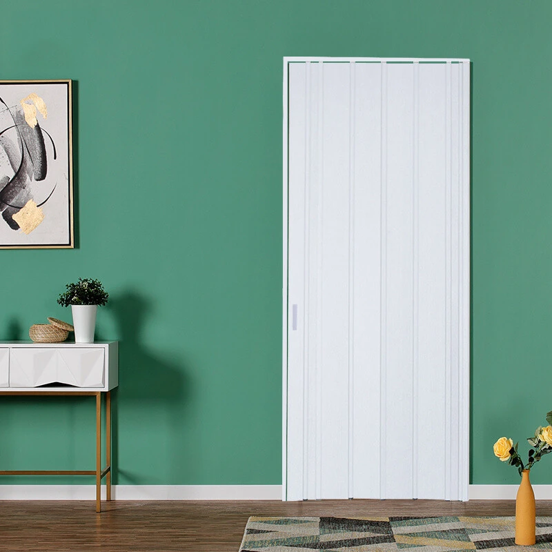 Fire-retardant PVC folding door for enhanced safety and compliance