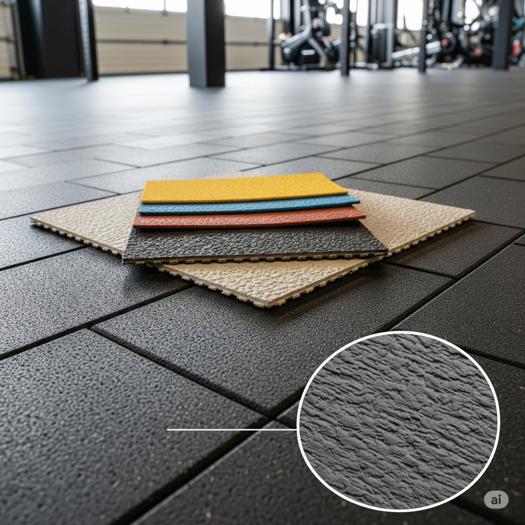 Stylish rubber flooring for Dubai home gym