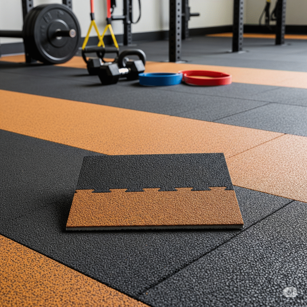 Rubber flooring installation services in Dubai