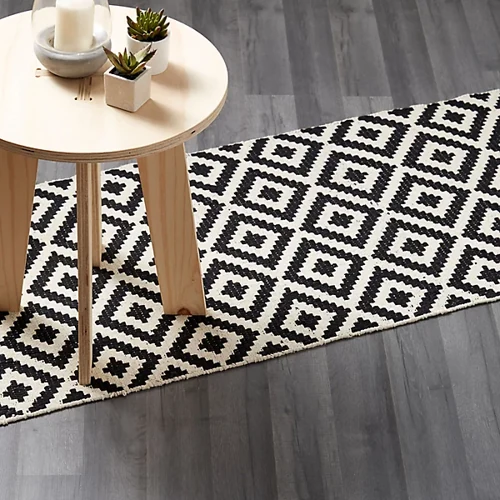 GoodHome Bairnsdale Dark grey Wood planks Grey wood effect Laminate Flooring