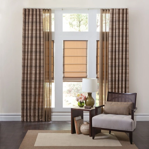 Luxury motorized curtains for unique home decor in UAE.
