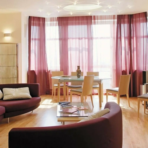 Motorized light curtains for modern Dubai living.