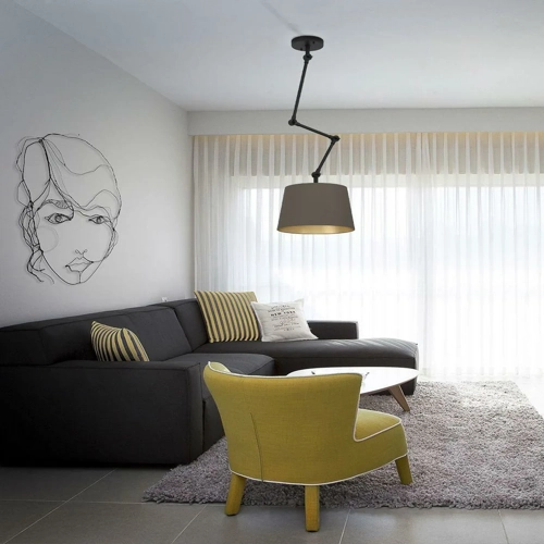 Motorized sheer curtains for bright Dubai living.