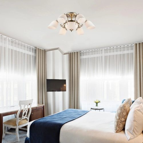 Motorized textured brown curtain for modern Dubai living.