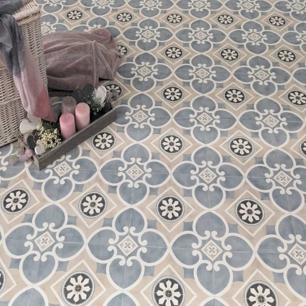 PVC flooring in nostalgic retro style