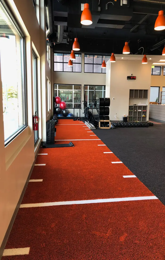 Specialized flooring for Dubai gymnasiums, providing excellent grip and injury prevention.