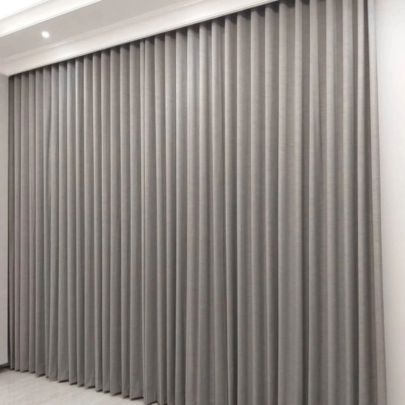 Striped cotton curtains for trendy Dubai apartments