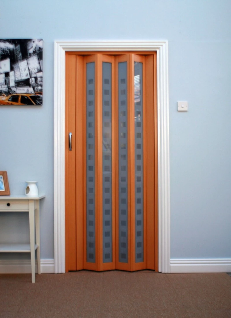 Versatile PVC folding door, perfect for optimizing space in modern homes