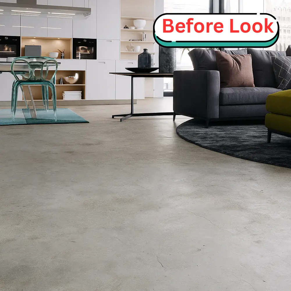 before installation of parquet flooring