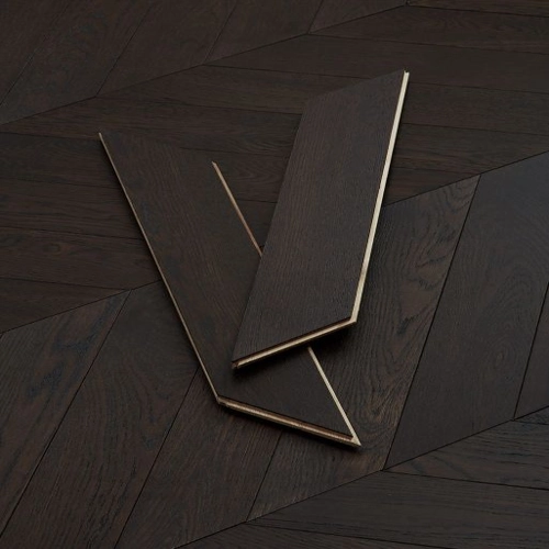 legacy chevron antique oak brushed lacquered engineered wood