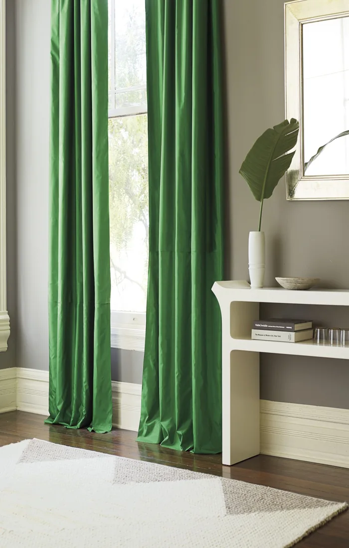 luxury silk curtains inatallation in dubai