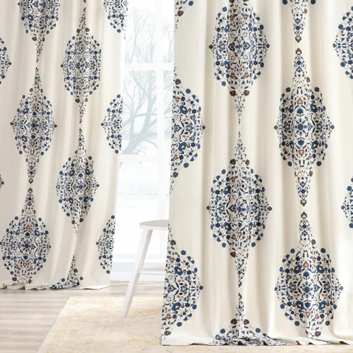 printed cotton curtains provider in UAE