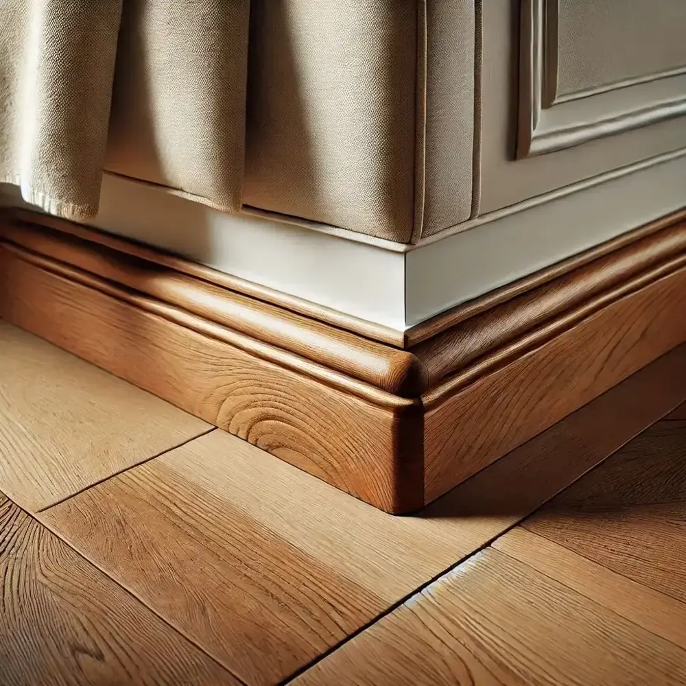 Customized wooden skirting boards for luxury interiors in Dubai