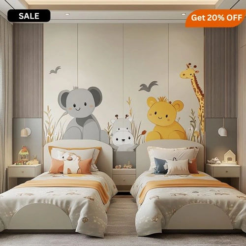 Elegant wall decoration with wallpaper Dubai