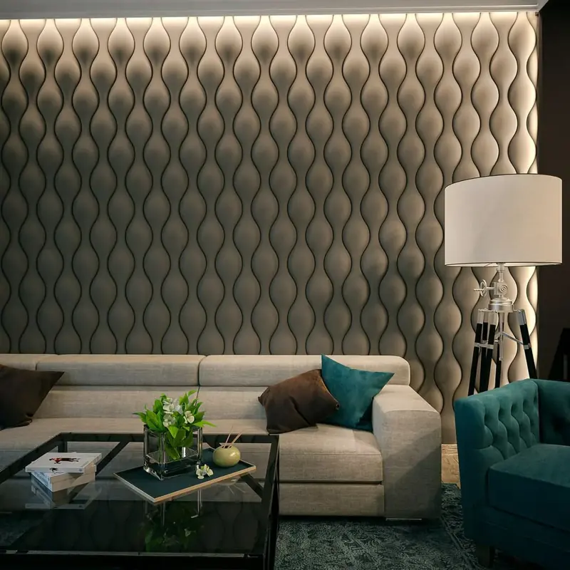 Luxury livingroom wall panels Dubai