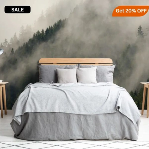 Misty Hills Wallpaper This one-of-a-kind wallpaper will make your bedrooms deluxe & cozy at the same time.