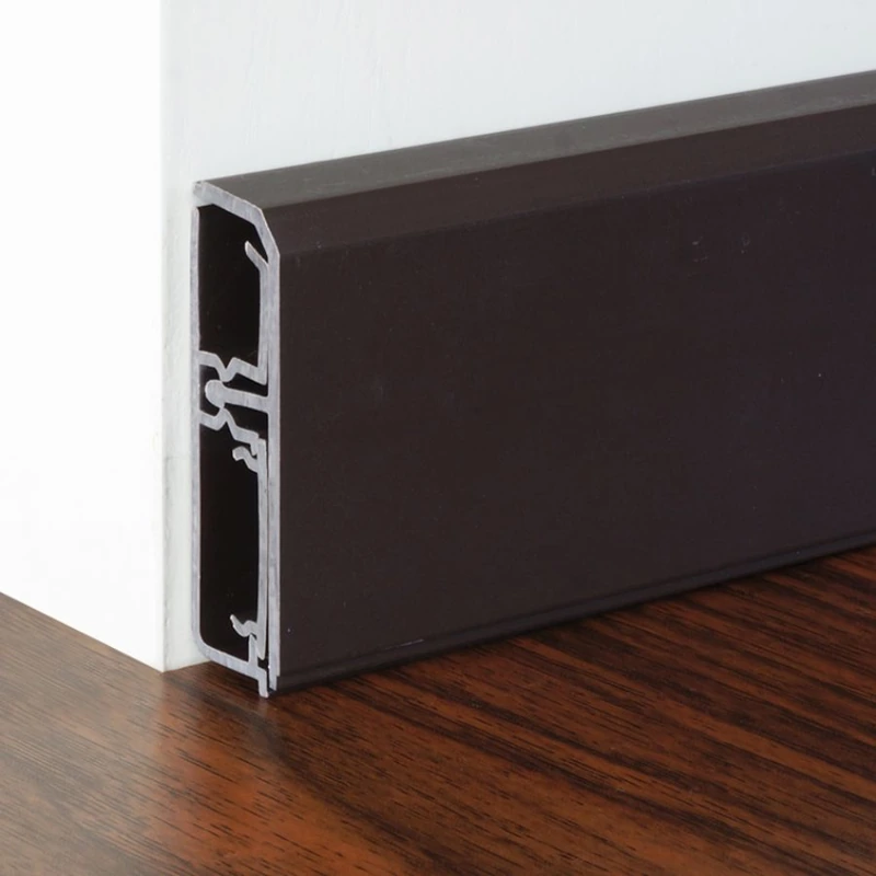 PVC skirting providing a professional finish to any space.