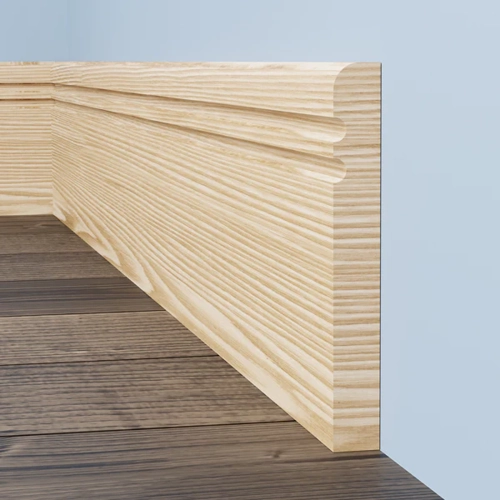 Smooth Craft skirting, a sleek, versatile profile with a smooth finish, perfect for modern, clean interiors