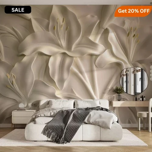 This beautiful mural-style bedroom wallpaper Dubai will give your bedrooms a royal look.