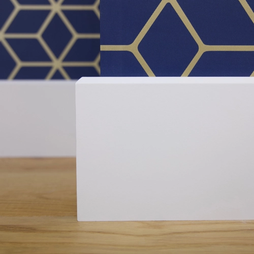 Urban Edge skirting, a modern and minimalist design featuring a sleek, flat profile for a clean, contemporary finish in any room.