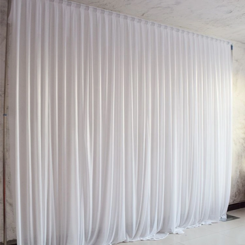office White sheer silk curtains